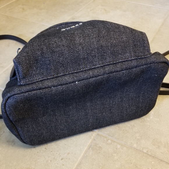 Guess Denim Dark Wash Vintage Looking Backpack - Picture 5 of 7